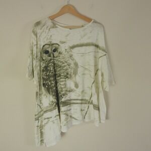 Krista Larson Tee Shirt Snowy Owl Sketch